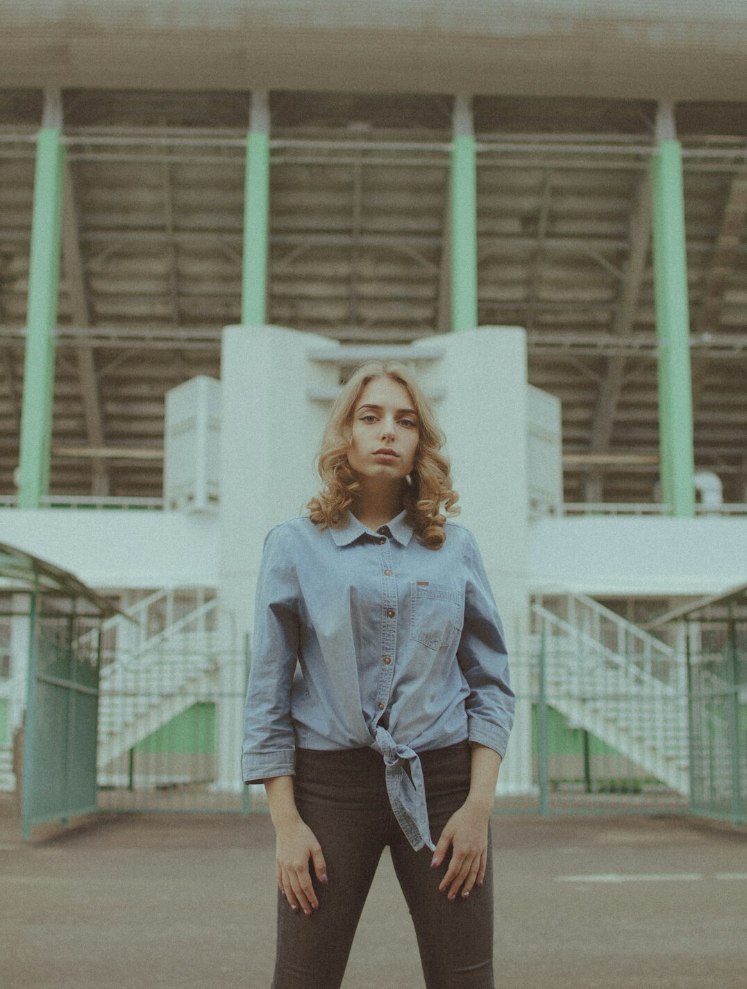 Studio portrait of a Slovenian female project manager