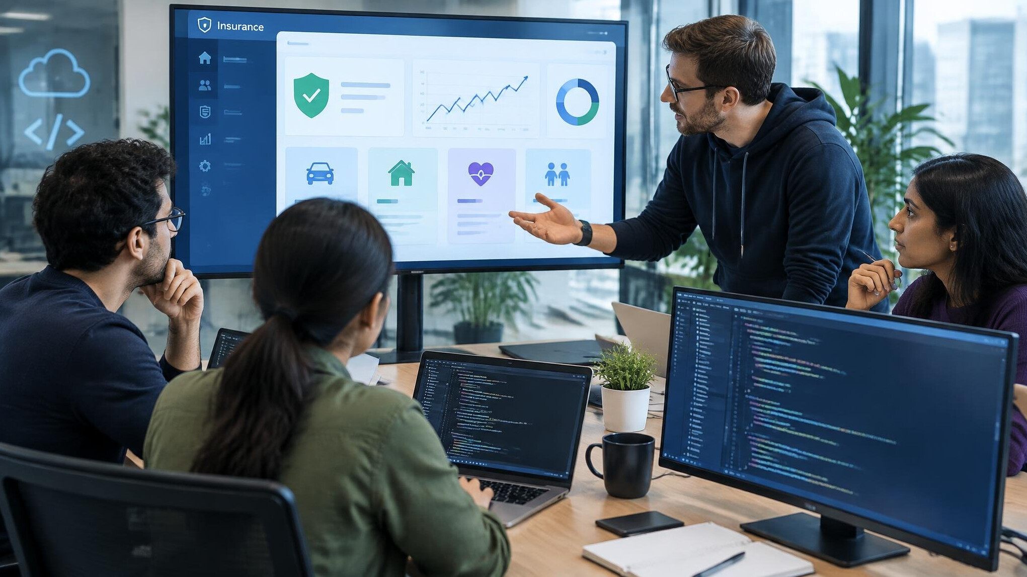 insurance software dashboard